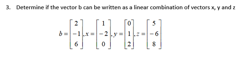 Solved Problem #3: For Course: Linear Algebra and Matrix | Chegg.com