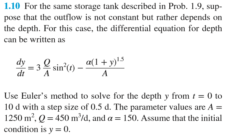 Solved 1.10 For the same storage tank described in Prob. | Chegg.com