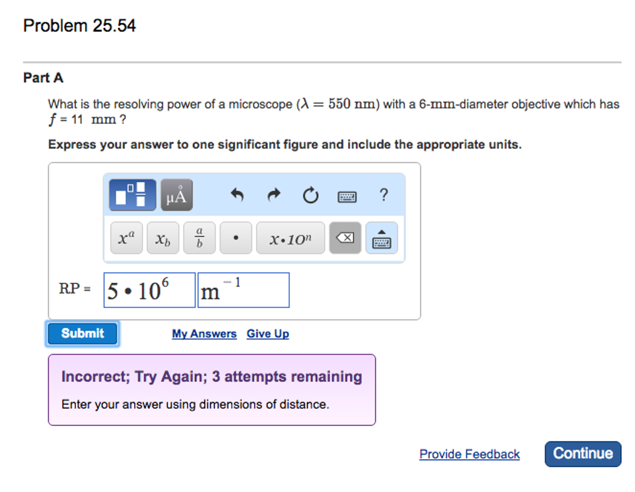 Solved What is the resolving power of a microscope (lambda = | Chegg.com