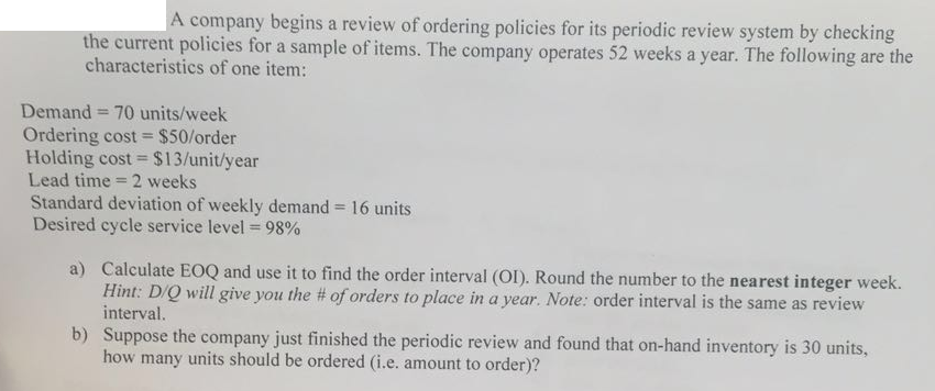 eoq with back orders find average time to meet demand eoq with back orders find average time to meet demand