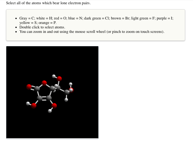 Solved Select all of the atoms which bear lone electron | Chegg.com