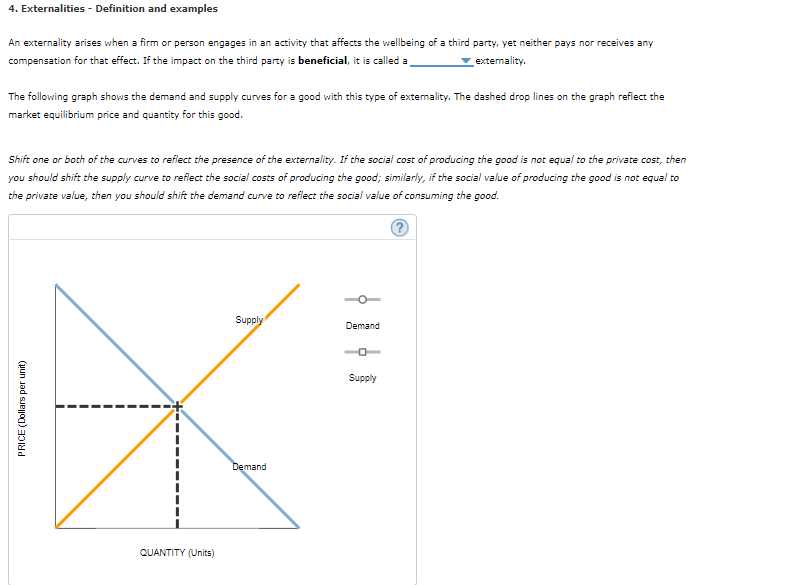 Solved 4. Externalities Definition and examples An | Chegg.com