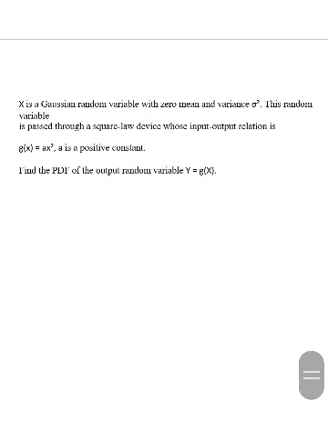 Solved X is a Gaussian random variable with zero mean and | Chegg.com