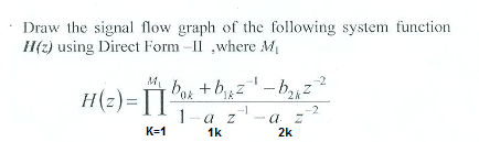 Solved Draw the signal flow graph of the following system | Chegg.com