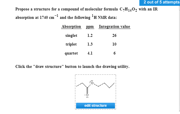 Solved Propose a structure for a compound of molecular | Chegg.com