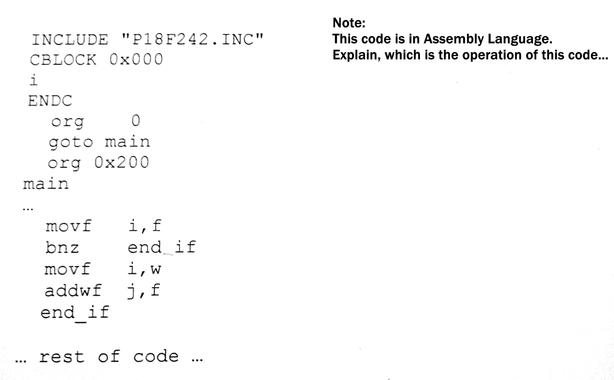 Solved Explain Assembly code and possible translation to C | Chegg.com
