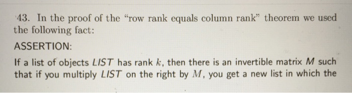Solved 43. In the proof of the 
