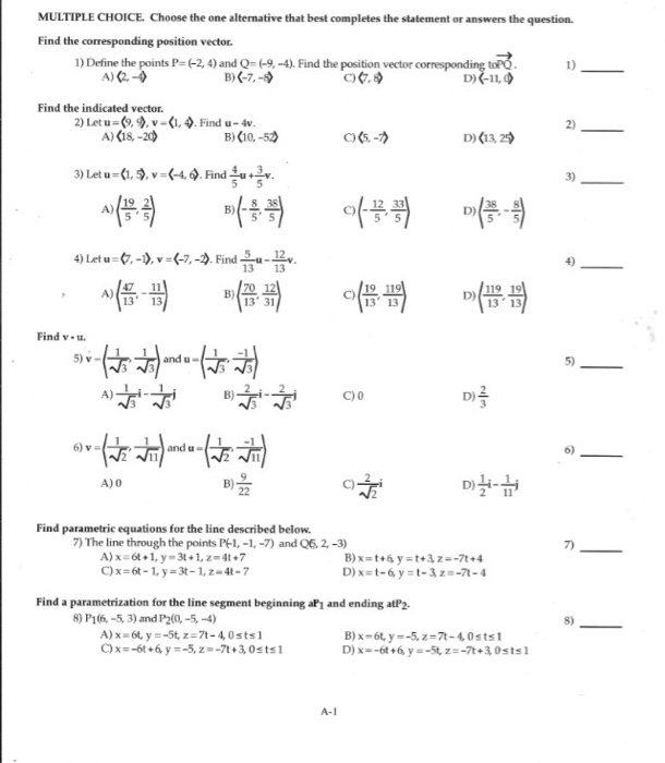 Solved Find the corresponding position vector. Define the | Chegg.com