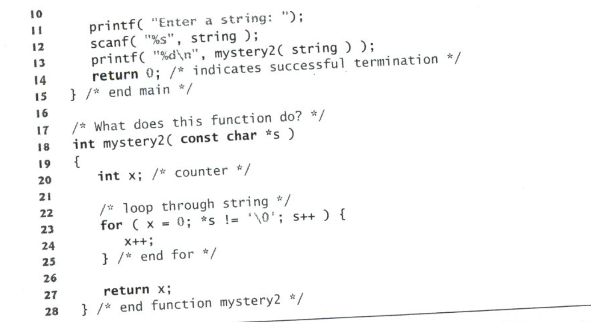Solved 7.20 What does this program do? /ex07 20.c / 2/*what | Chegg.com