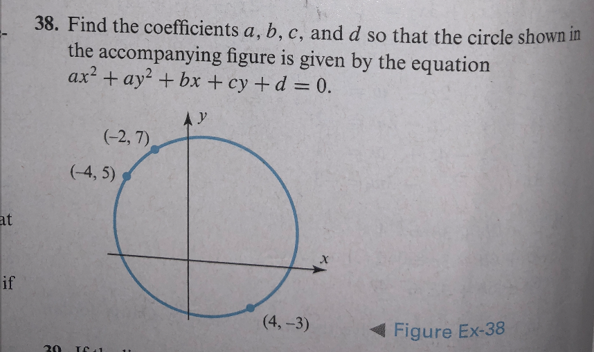 Solved 38. Find The Coefficients A, B, C, And D So That The | Chegg.com