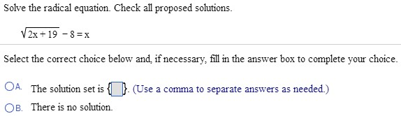 Solved Solve the radical equation. Check all proposed | Chegg.com