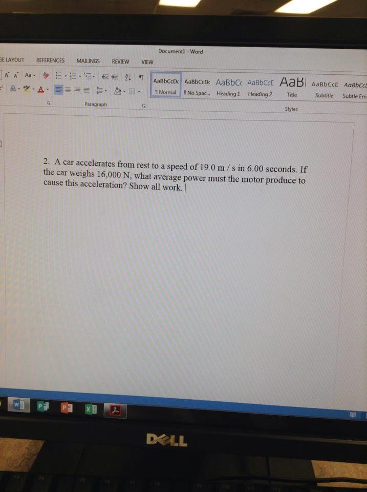 Solved A car accelerates from rest to a speed of 19.0 m / s