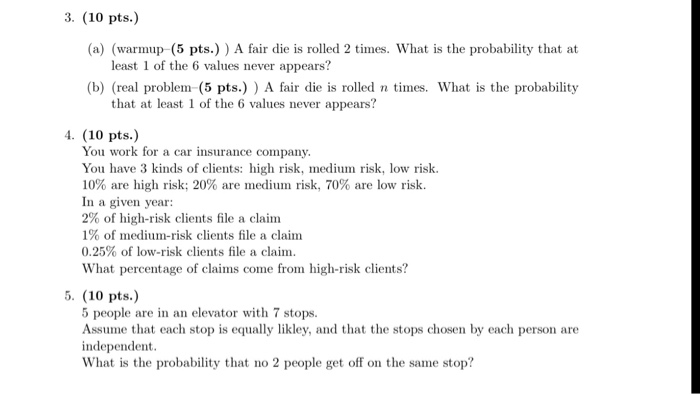 solved-3-10-pts-a-warmup-5-pts-a-fair-die-is-chegg