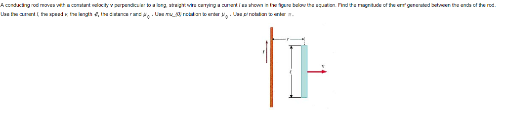 Solved A conducting rod moves with a constant velocity v | Chegg.com