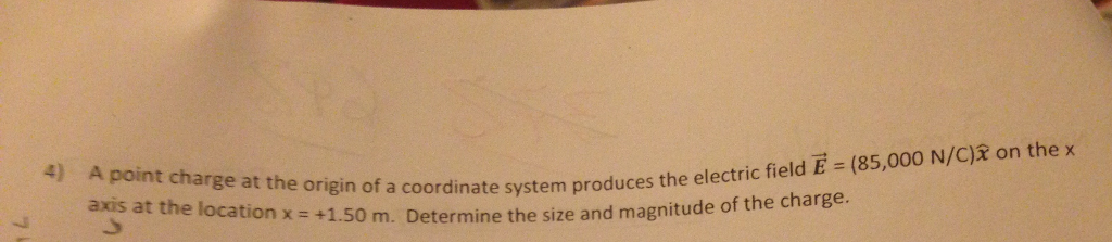 Solved A point charge at the origin of a coordinate system | Chegg.com