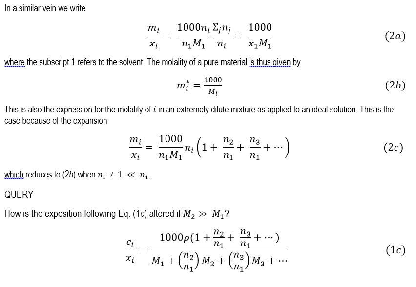 Solved Use of Molarity and Molality as Concentrations Units | Chegg.com