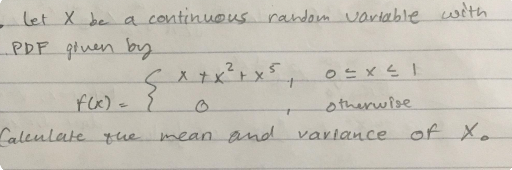 Solved Let X be a continuous random variable with PDF given | Chegg.com