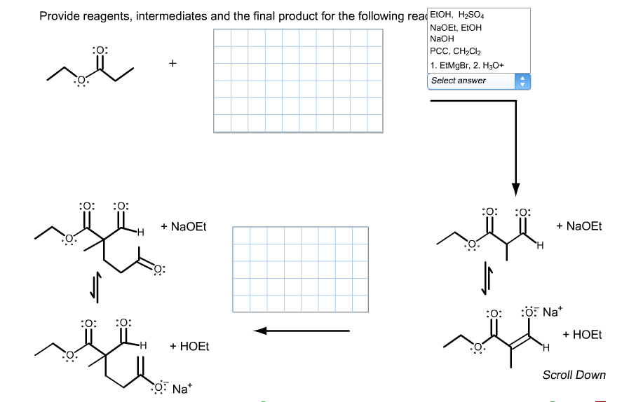 Solved Provide reagents, intermediates and the final product