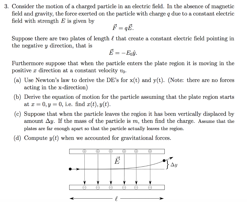 Solved Consider The Motion Of A Charged Particle In An | Chegg.com