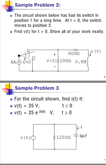 Solved The circuit shown below has had its switch in | Chegg.com