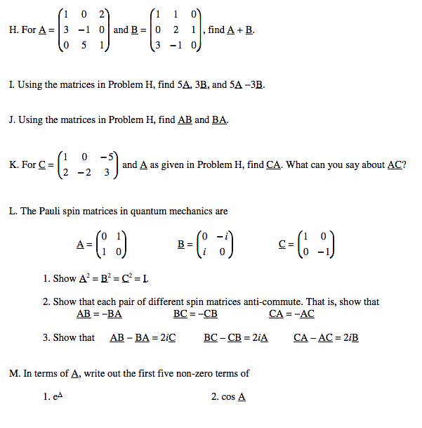 Solved For A_- = (1 0 2 3 -1 0 0 5 1) And B_- = (1 1 0 0 2 1 | Chegg.com