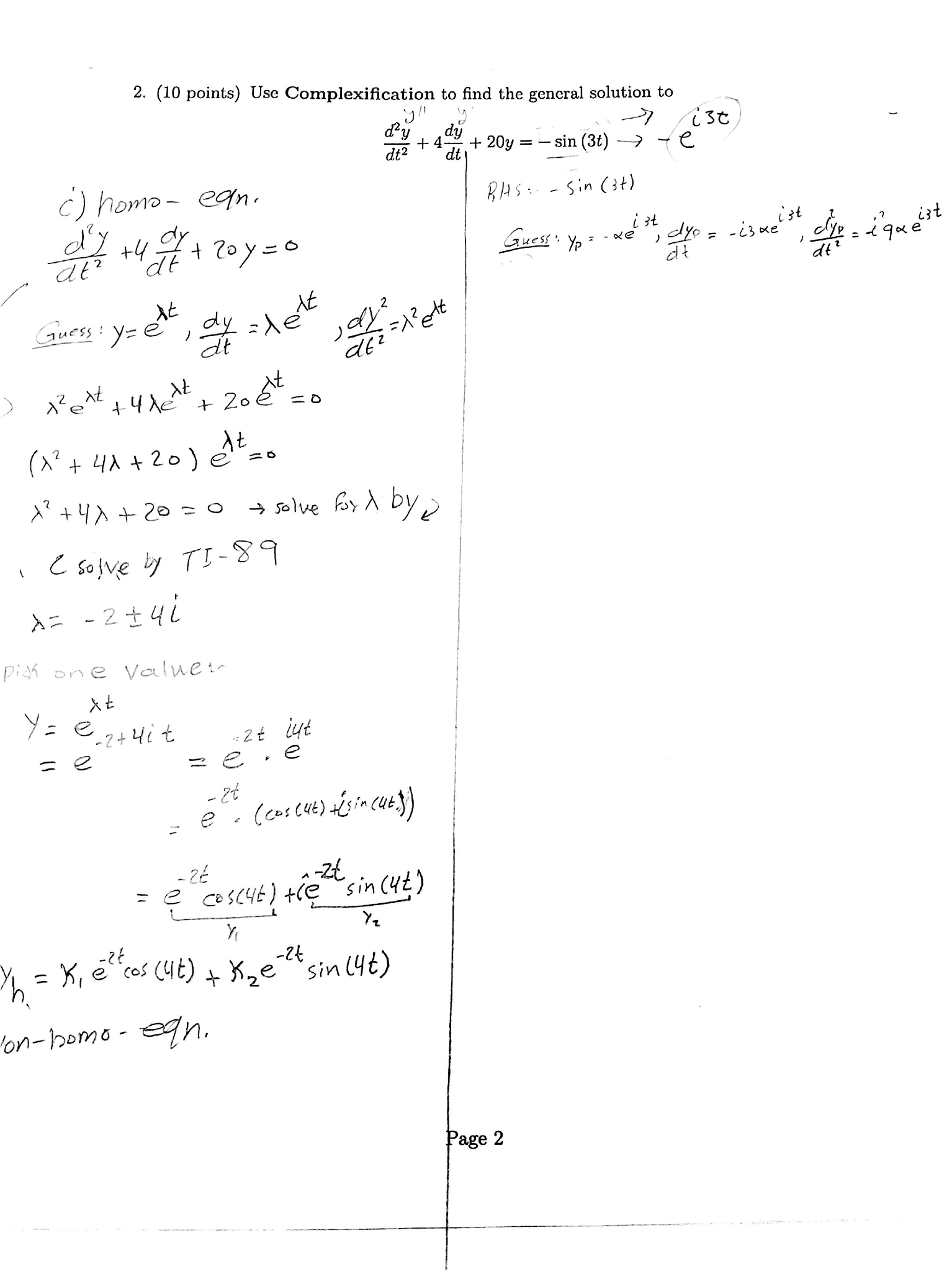 Solved How To Find A General Solution For | Chegg.com