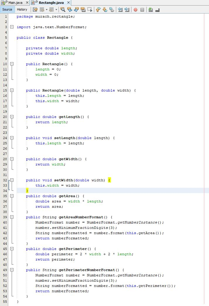 Solved Java: In this exercise, you’ll modify the Area and | Chegg.com