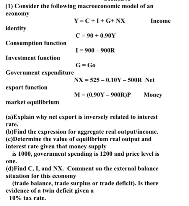 solved-consider-the-following-macroeconomic-model-of-an-chegg