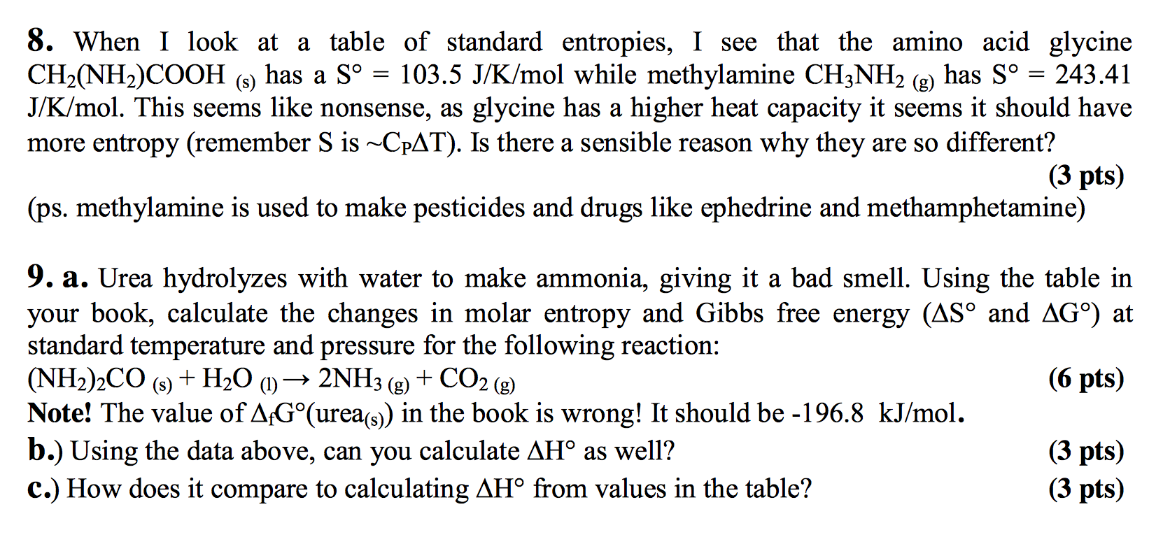 standard absolute entropies table