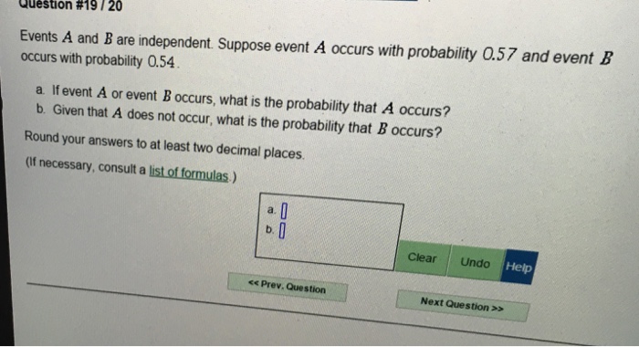 Solved Events A and B are independent. Suppose event A | Chegg.com