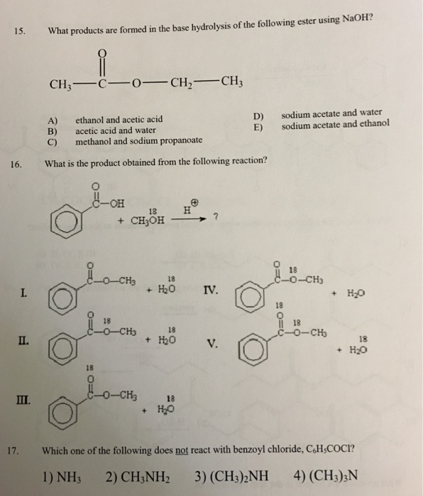 Solved What products are formed in the base hydrolysis of | Chegg.com