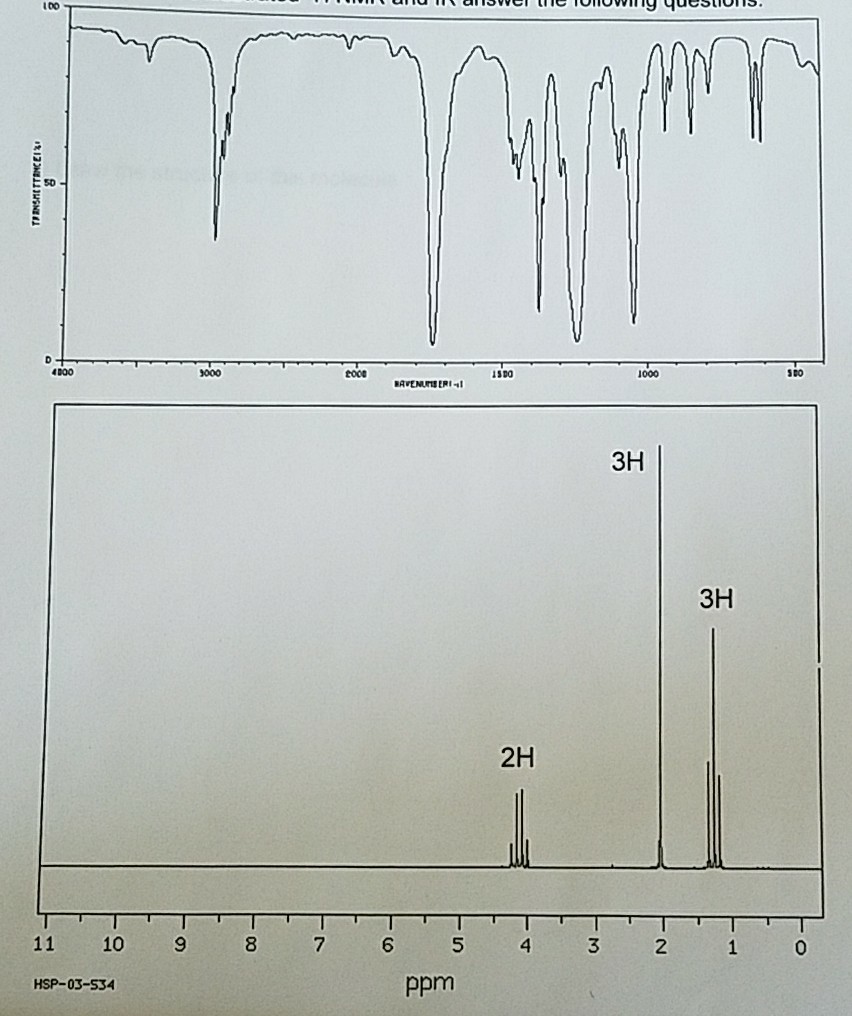 Solved a) the molecular formula for this compound is C4H8O2. | Chegg.com