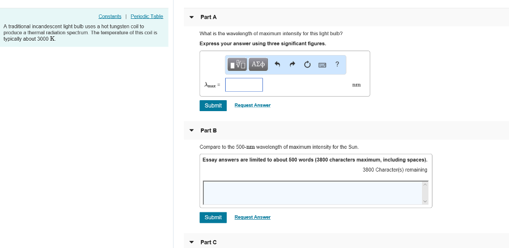 Solved Part A A traditional incandescent light bulb uses a