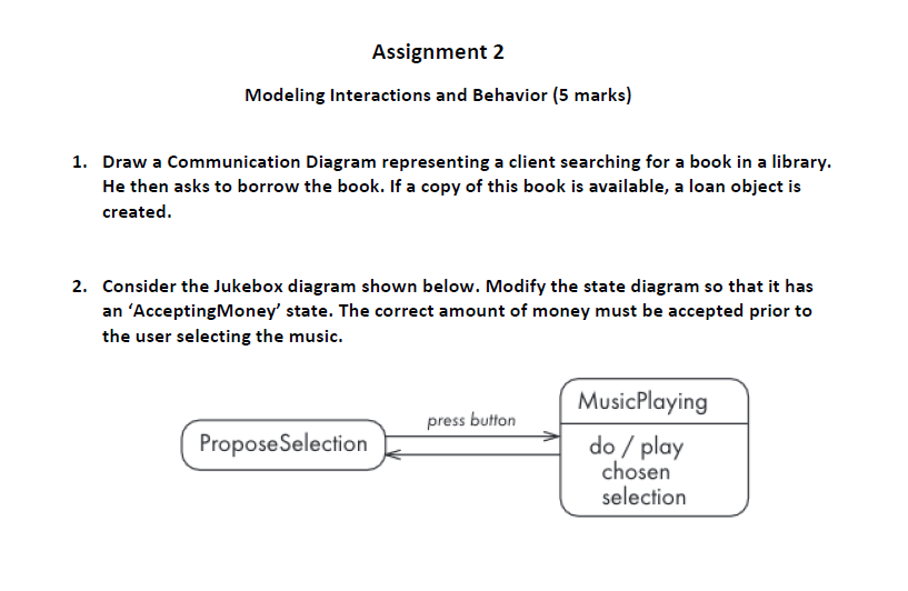 Solved Assignment 2 Modeling Interactions and Behavior (5 | Chegg.com