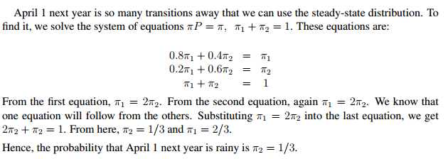 (Solved) - The pattern of sunny and rainy days on planet Rainbow is a ...