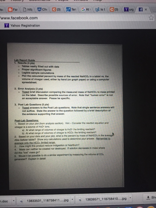 Please help me to answer any post lab question | Chegg.com