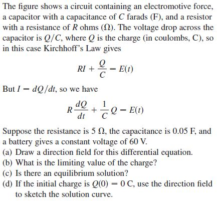 The figure shows a circuit containing an | Chegg.com