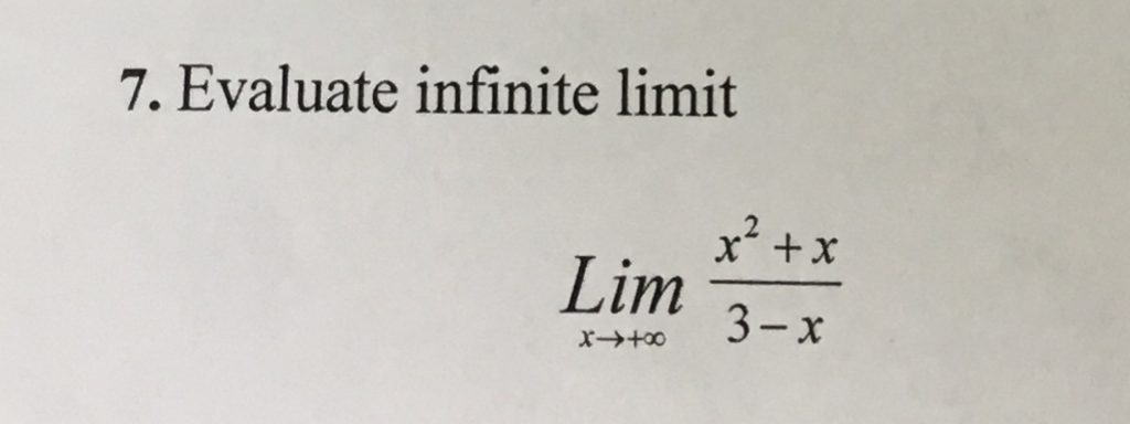 Solved Evaluate infinite limit Lim_x rightarrow + infinity | Chegg.com