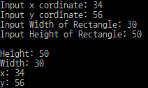 Solved Write a class called Rectangle that represents a | Chegg.com