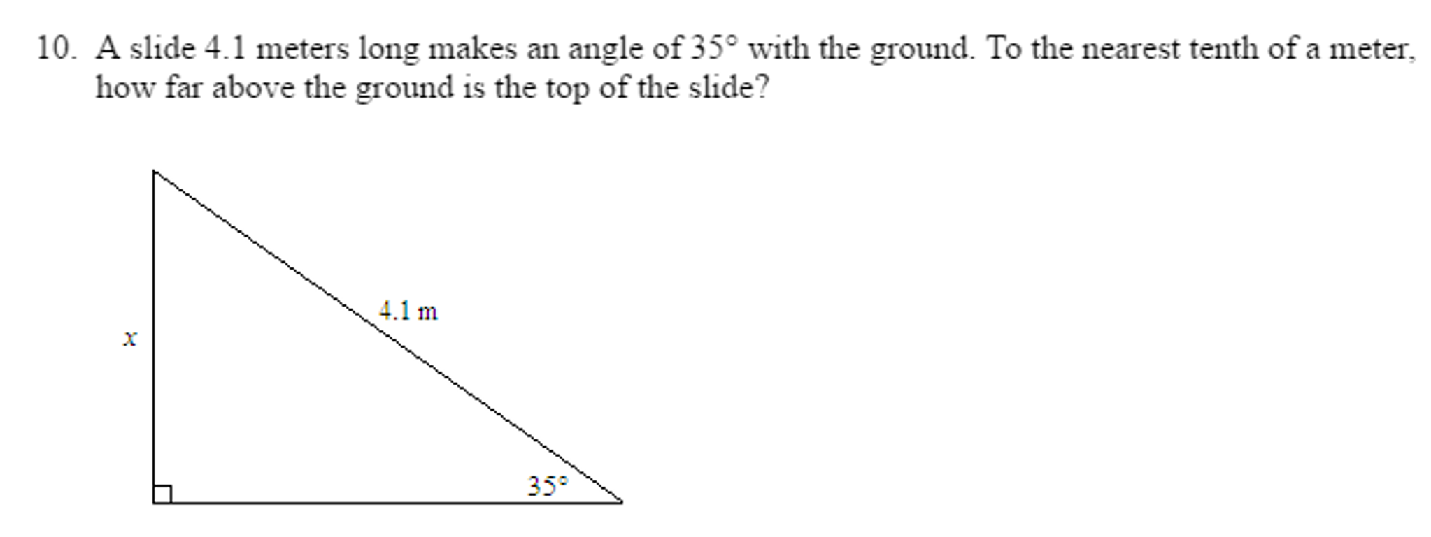 solved-a-slide-4-1-meters-long-makes-an-angle-of-35-degree-chegg