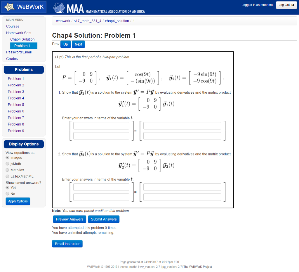 Solved This is the first part of a two-part problem Let P | Chegg.com