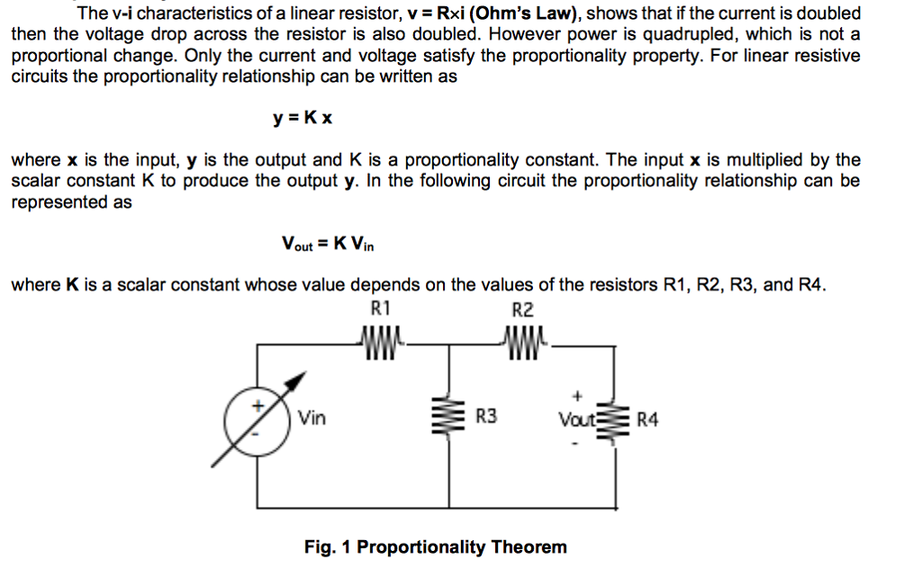 Solved The vi characteristics of a linear resistor, v = Rxi