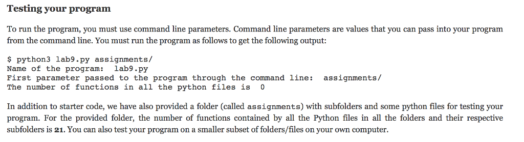 Solved Complete the python program (lab9.py) that contains a | Chegg.com