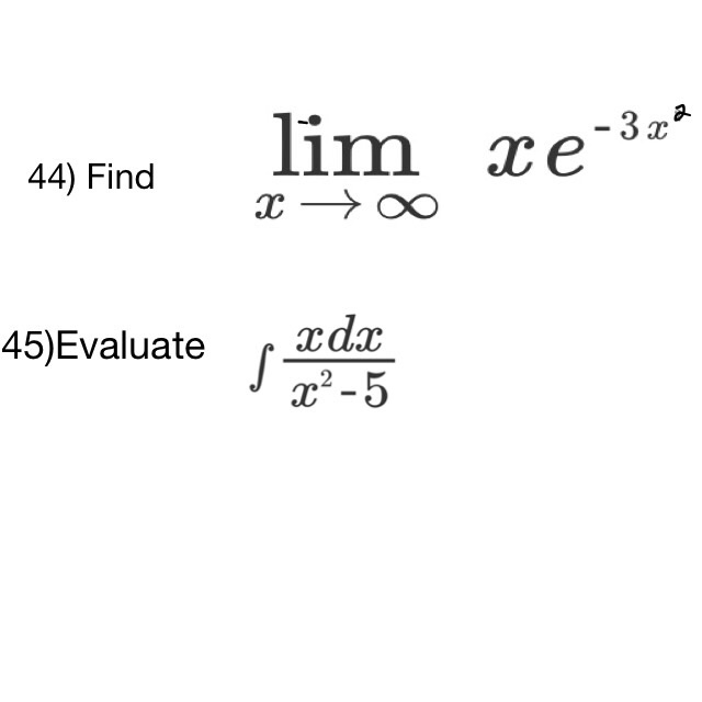 solved-find-lim-x-rightarrow-infinity-xe-3x-2-evaluate-chegg
