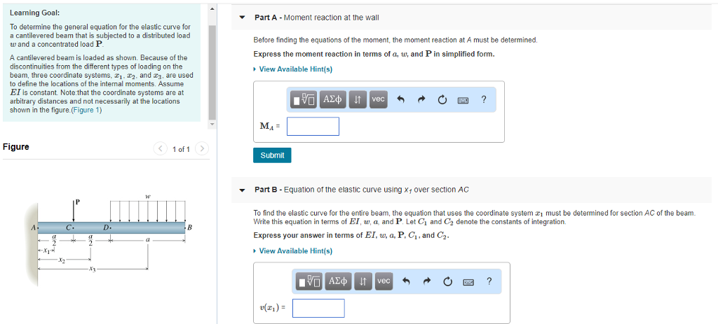 Solved Learning Goal: Part A Moment reaction at the wall To | Chegg.com