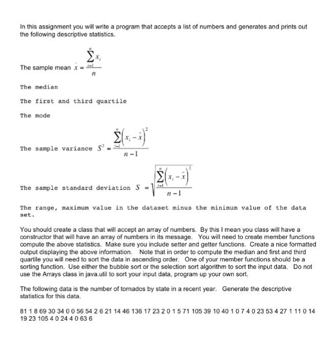 In this assignment you will write a program that | Chegg.com