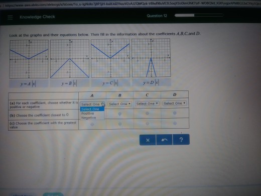 Solved Knowledge Check Question t2 Look at the graphs and | Chegg.com