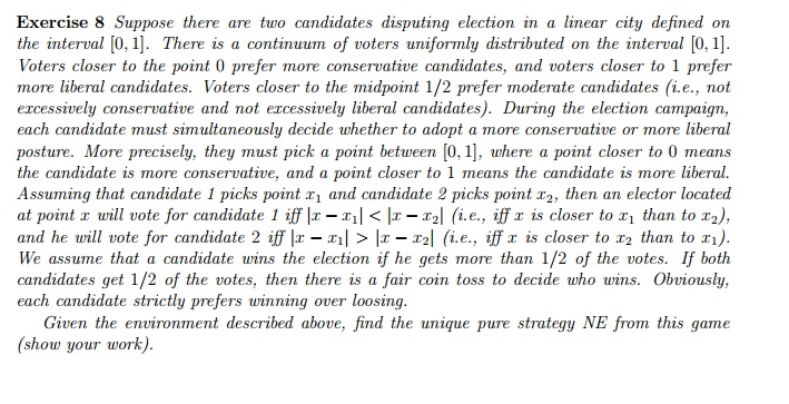 Solved Suppose There Are Two Candidates Disputing Election | Chegg.com