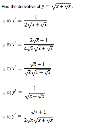 find the derivative of x root x