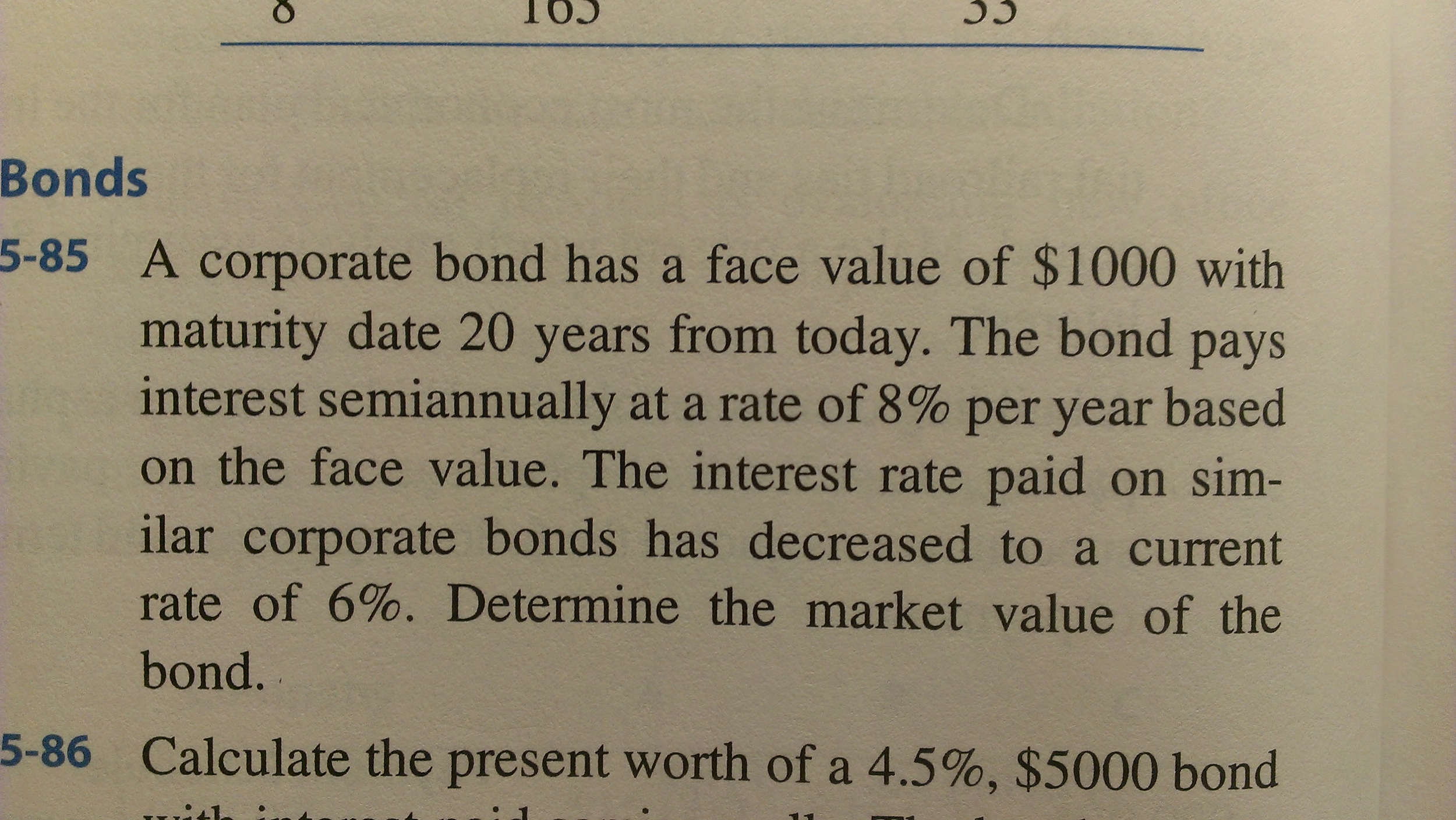 Corporate Bond Face Value